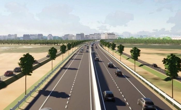 Theo phương án nghiên cứu, Vành đai 5 dự kiến cách Vành đai 4 khoảng 15-25km, là tuyến giao thông cấp vùng kết nối khu vực kinh tế Đông Nam Bộ. (Ảnh phối cảnh Vành đai 4)