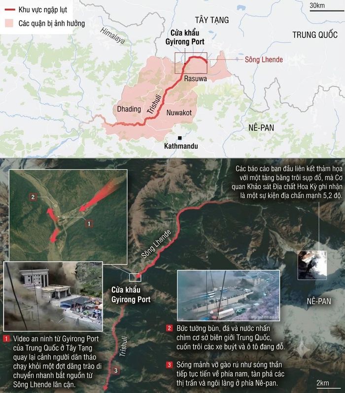 Lược đồ diễn biến sự kiện. (Nguồn: SCMP, AI)