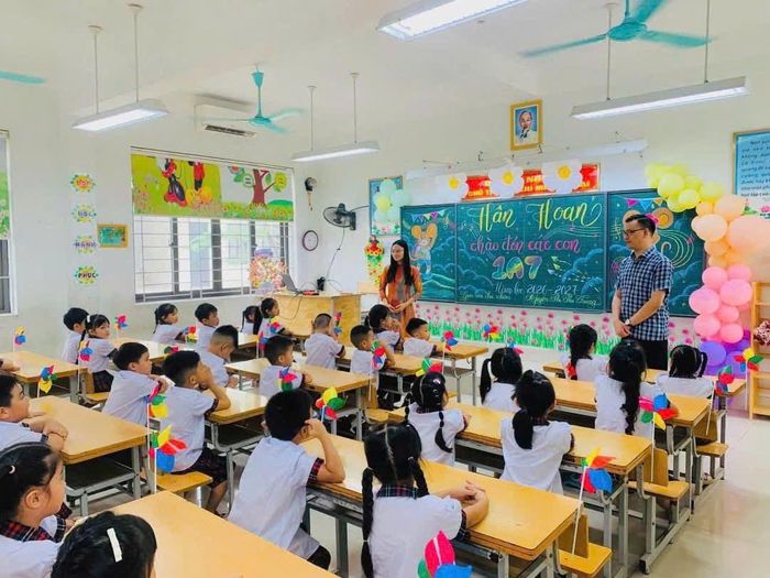 Các trường học trên địa bàn xã Quốc Oai sẵn sàng cho năm học mới. Ảnh: PV