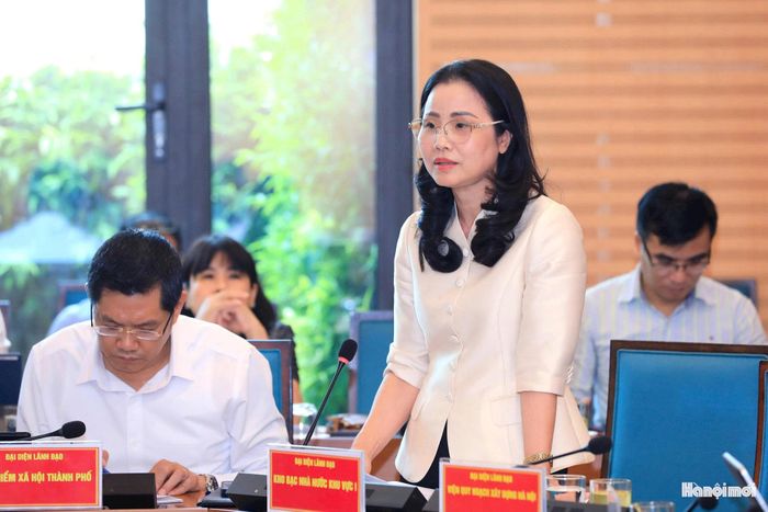 Đại diện lãnh đạo Kho bạc Nhà nước khu vực I tại Hà Nội phát biểu. Ảnh: Viết Thành