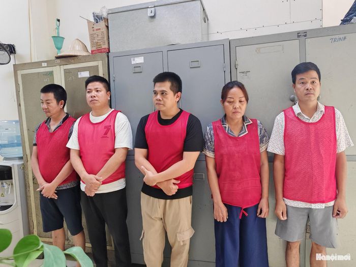 5 đối tượng liên quan bị khởi tố. Ảnh: Đ.T