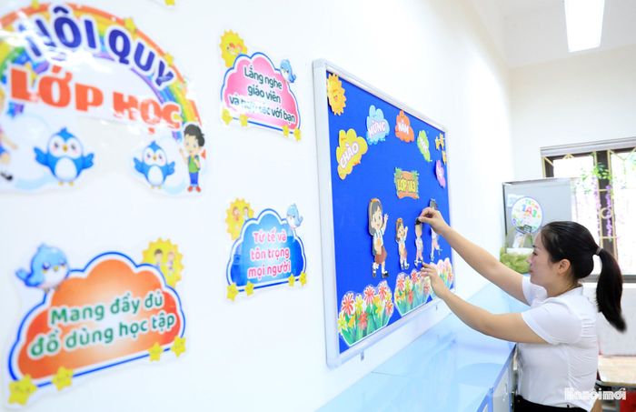 Theo bà Lê, việc sáp nhập các trường học giúp nhà trường có thể vận dụng tối đa nguồn lực giáo viên để phục vụ công tác dạy học.