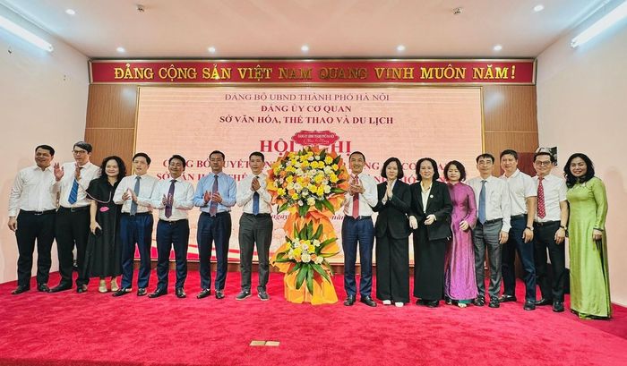 Ra mắt Ban Chấp hành Đảng bộ cơ quan Sở Văn hóa, Thể thao và Du lịch thành phố Hà Nội nhiệm kỳ 2026-2030. Ảnh: Hoàng Lân