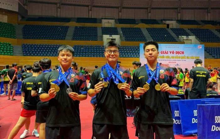 Các tay vợt Công an nhân dân - T&T liên tục đứng đầu các giải đấu quốc nội. Ảnh: T&T.