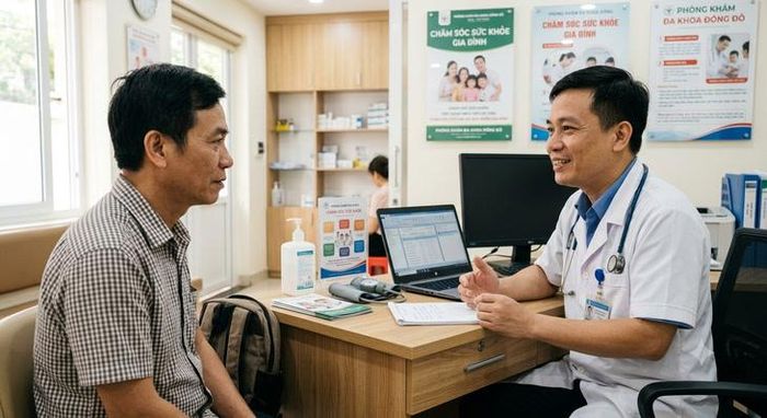 Nam giới nên đi khám tuyến tiền liệt ngay khi xuất hiện các triệu chứng bất thường về đường tiểu, đau vùng chậu hoặc khi bước sang tuổi 50. Ảnh minh họa AI