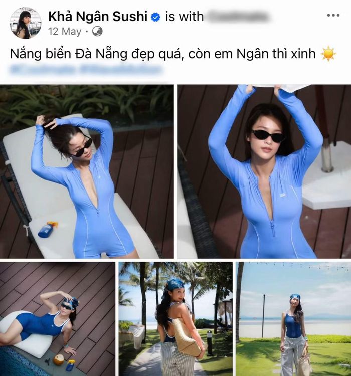 Hình ảnh "thành quả" được Khả Ngân đăng tải.