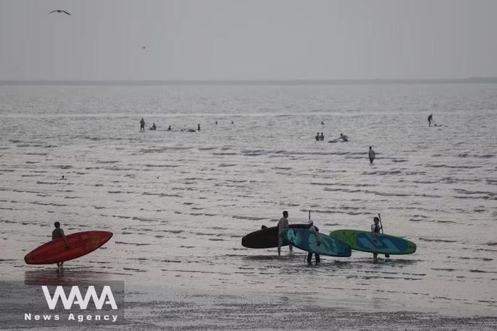 Eo biển Hormuz nhìn từ phía bờ biển Iran