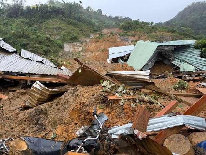 Vụ sạt lở tại thôn 4, xã Phước Thành, TP. Đà Nẵng vùi lấp 6 căn nhà dân hồi cuối năm 2025. Ảnh: Chinhphu.vn