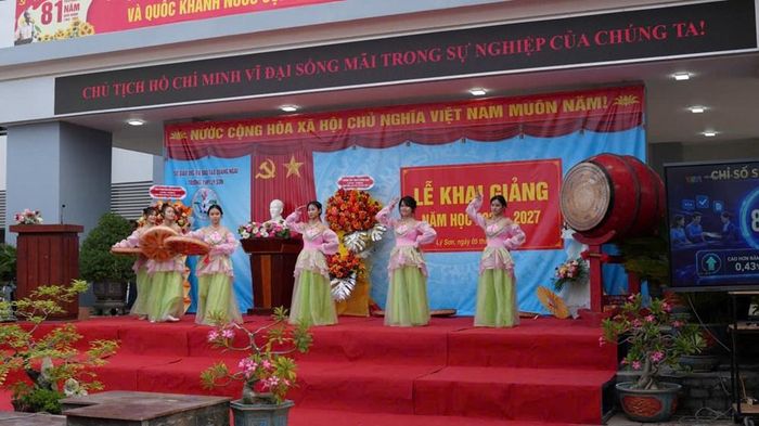 Lễ khai giảng năm học mới 2026 - 2027 tại đặc khu Lý Sơn