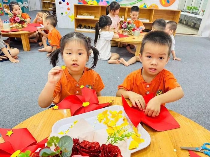 Một giờ học của trẻ tại Trường Mầm non Tân Hội.