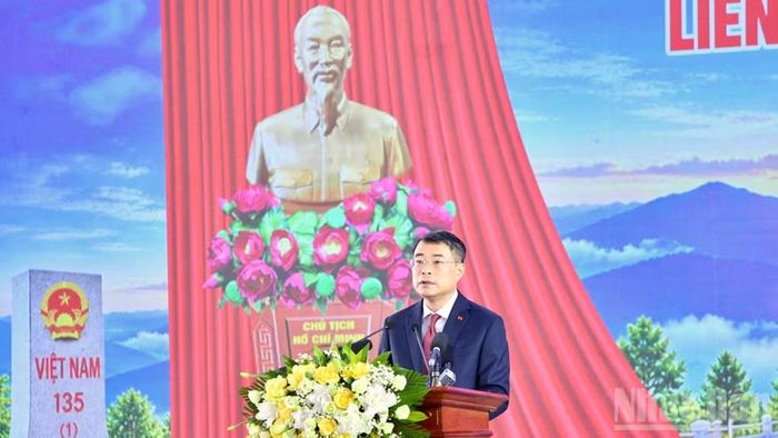 Thủ tướng Chính phủ Lê Minh Hưng phát biểu ý kiến tại buổi lễ. (Ảnh: THANH GIANG)
