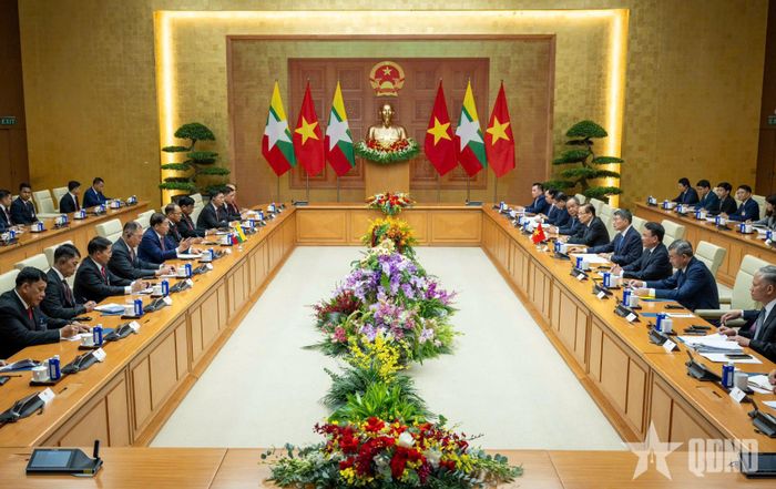  Quang cảnh cuộc hội kiến. Ảnh: VIỆT TRUNG  