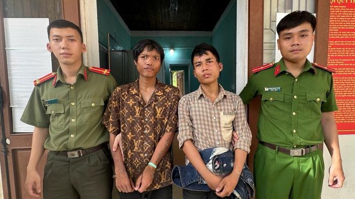 Hai đối tượng H.V.P và H.V.C bị cơ quan Công an bắt giữ.