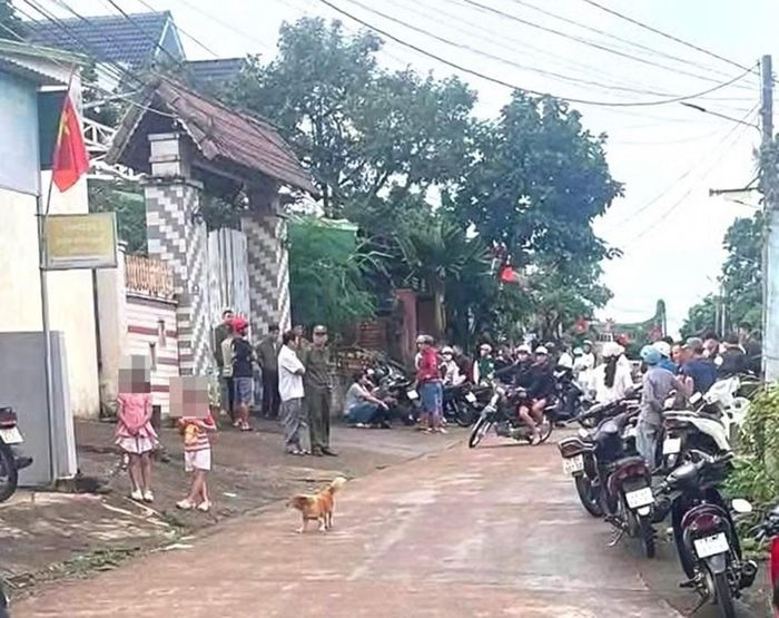 Khu vực xảy ra vụ án mạng.