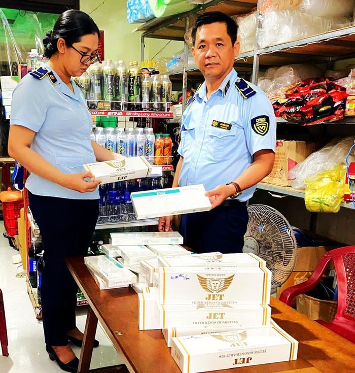 Số thuốc lá lậu bị phát hiện và buộc tiêu hủy.