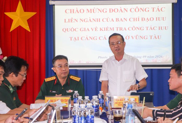  Phó Chủ tịch UBND TPHCM Bùi Minh Thạnh phát biểu tại buổi làm việc. Ảnh: THÀNH HUY 