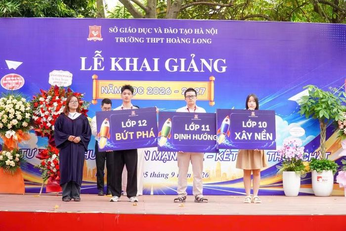 Trường THPT Hoàng Long khởi động với định hướng “Xây nền – Phát triển – Bứt phá”.