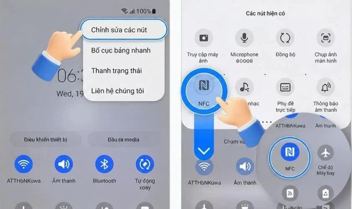 Kích hoạt NFC.
