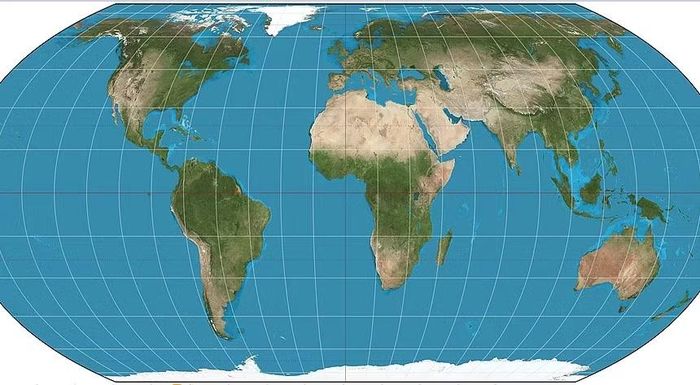 Bản đồ Equal Earth mới thể hiện chính xác hơn diện tích của các quốc gia và lục địa. Ảnh: EEP