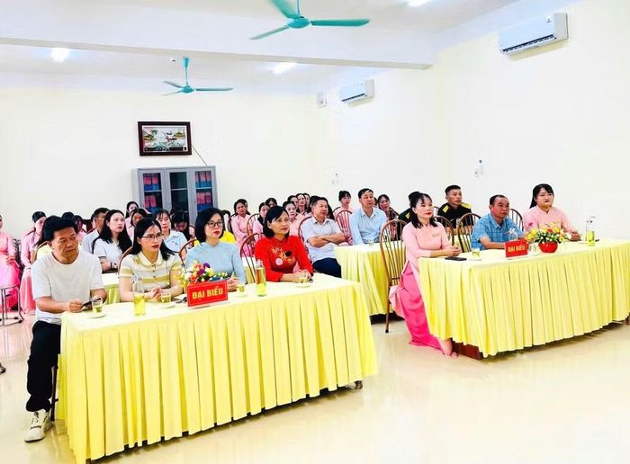 Trường Mầm non Phúc Ứng, Tuyên Quang khai giảng năm học mới và đón nhận Trường chuẩn quốc gia. Ảnh: Ngọc Hà