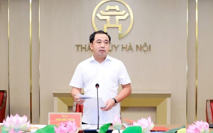Bí thư Thành ủy Hà Nội Trần Đức Thắng. Ảnh: Q.T.