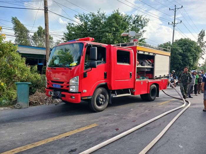 Hiện trường vụ cháy nhà nuôi yến.