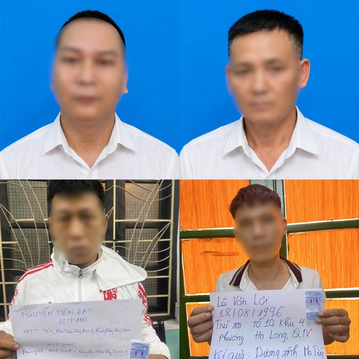 Các đối tượng trong vụ án mua bán ma túy.