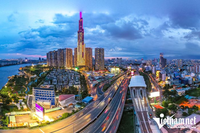 Một góc TPHCM nhìn từ trên cao. Ảnh: Nguyễn Huế