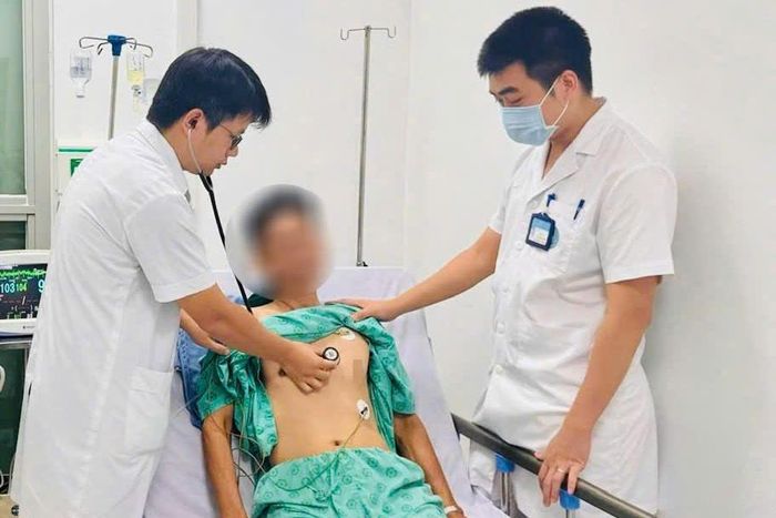 Bệnh nhân đã được cấp cứu kịp thời khi ngừng tim. Ảnh: BVCC.