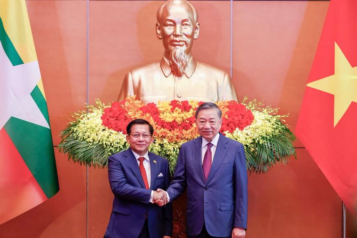 Tổng Bí thư, Chủ tịch nước Tô Lâm và Tổng thống Myanmar Min Aung Hlaing