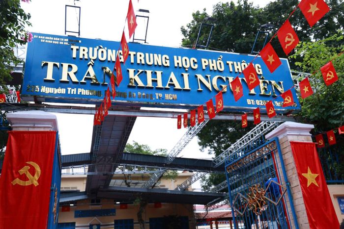 Ngôi trường mang tên liệt sĩ Trần Khai Nguyên.