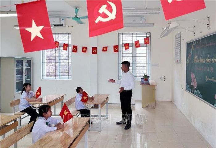 Lớp học ghép. Ảnh: TTXVN phát