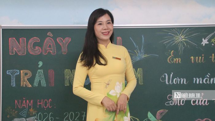 Bà Nguyễn Thị Tuyết Mai khẳng định nhà trường luôn chú trọng xây dựng môi trường học tập nhân ái (Ảnh: Quốc Tiệp).