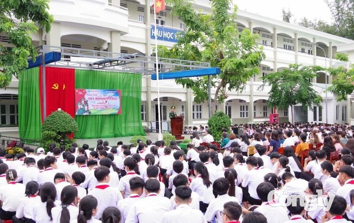 Mô hình “Tiết học biên cương” được triển khai tại Trường THCS Trần Nguyên Hãn.
