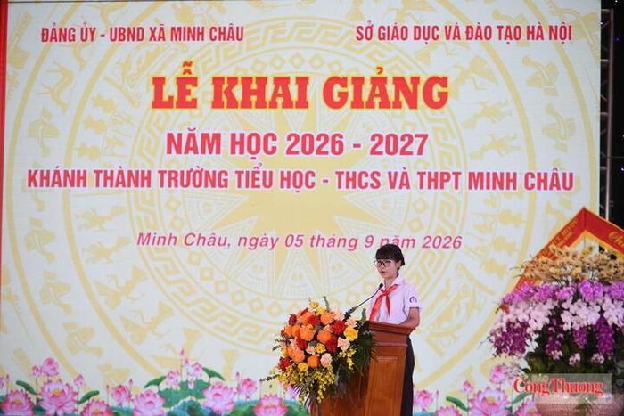  Sáng 5/9 đã diễn ra lễ khai giảng tại trường liên cấp xã đảo Minh Châu.