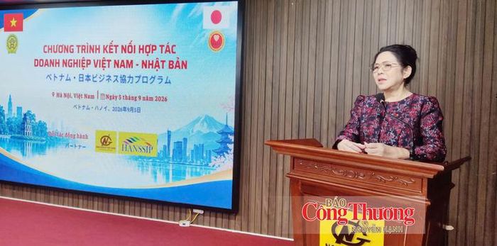 Bà Tống Thị Kim Giao, Chủ tịch VJBA, Chủ tịch Tập đoàn MOTITI Group phát biểu tại sự kiện.