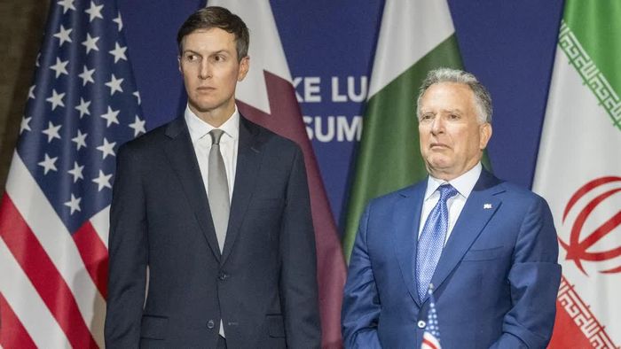 Đặc phái viên Steve Witkoff và Jared Kushner. Ảnh: AFP.