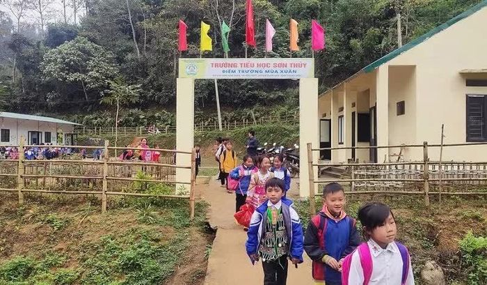 Điểm trường Mùa Xuân - Trường Tiểu học Sơn Thủy. Nguồn: Báo Giáo dục & Thời đại