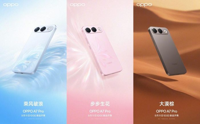 3 tùy chọn màu cuốn hút của OPPO A7 Pro