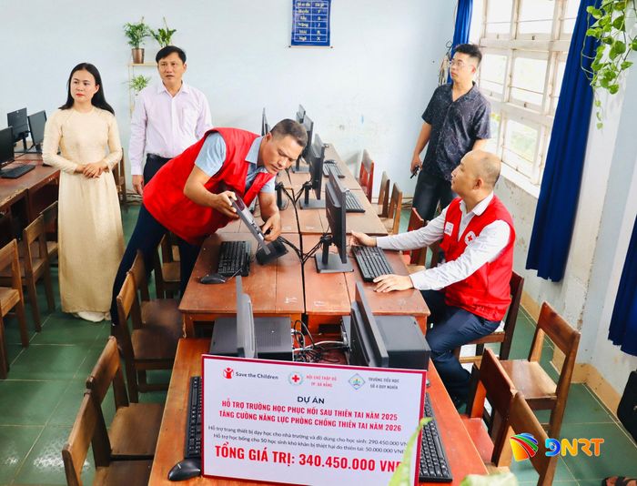 Các thiết bị bàn giao đều mới 100%, đã được lắp đặt, vận hành thử và hướng dẫn sử dụng. Ảnh: QUỐC TUẤN