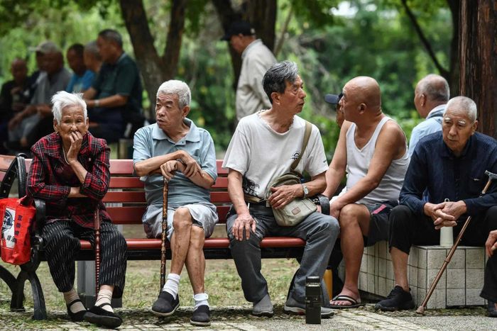 Người cao tuổi tại Trung Quốc. Ảnh: AFP