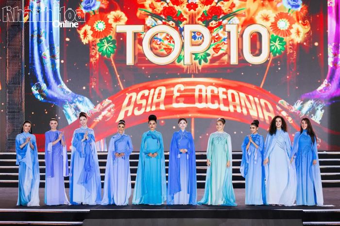 Top 10 thí sinh khu vực châu Á - châu Đại Dương. 