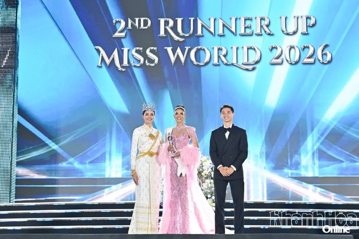 Thí sinh Malaysia được trao danh hiệu Á hậu 2 Miss World 2026.
