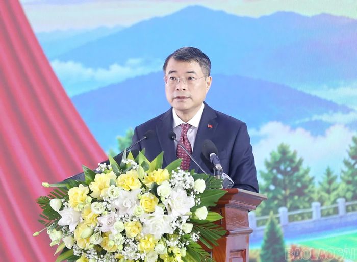 Thủ tướng Chính phủ Lê Minh Hưng phát biểu tại lễ khai giảng.