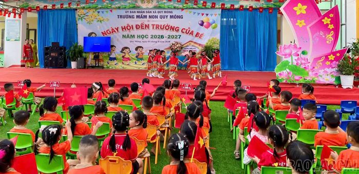 Các cấp học tại xã Quy Mông đồng loạt tổ chức khai giảng năm học mới.