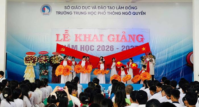Lễ khai giảng năm học mới tại Trường THPT Ngô Quyền, đặc khu Phú Quý