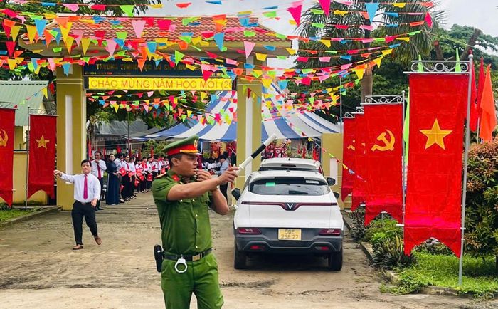 Công an Nam Thành triển khai bảo vệ lễ khai giảng