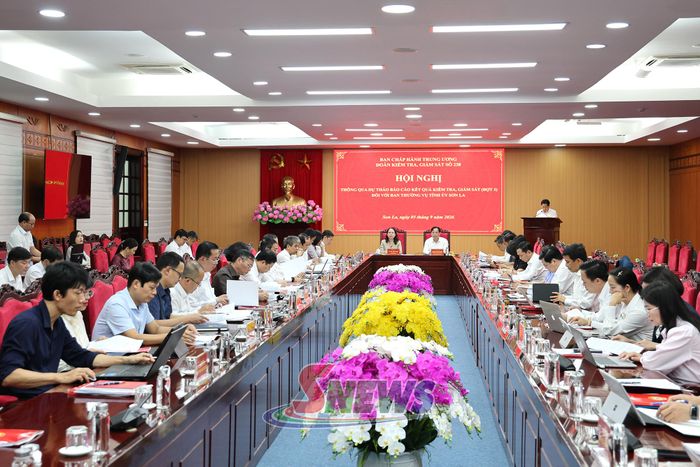 Hội nghị thông qua Dự thảo báo cáo kết quả kiểm tra, giám sát đối với Ban Thường vụ Tỉnh ủy Sơn La.
