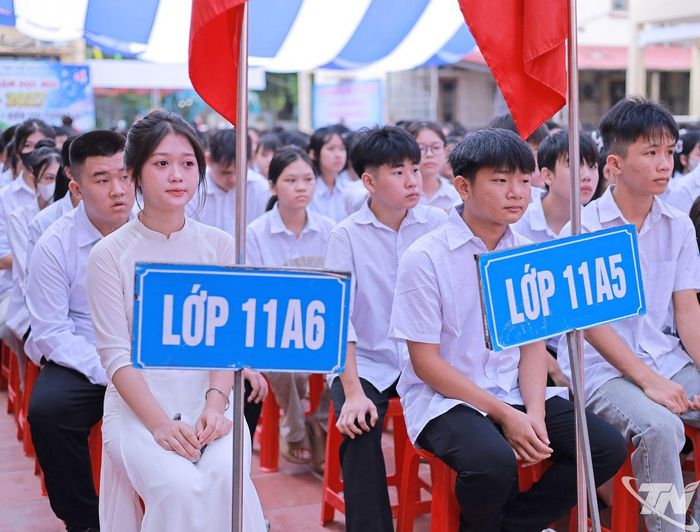 Học viên tại Lễ khai giảng.