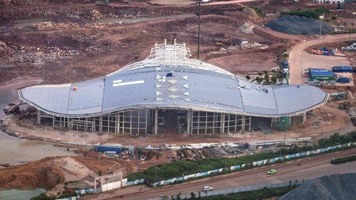Theo dự kiến, tháng 3/2027, nhà ga Vip sẽ hoàn thành toàn bộ nội thất, hệ thống kỹ thuật và lắp đặt thiết bị vận hành. Ảnh: Sun Group.